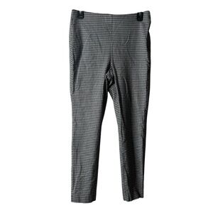 Loft Black White Houndstooth High Waist Curvy Skinny Pants